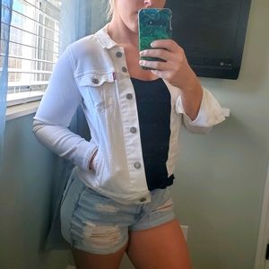 White Levi Jean jacket